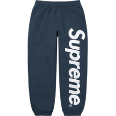 Supreme Vertical Logo Sweatpants – Navy / White