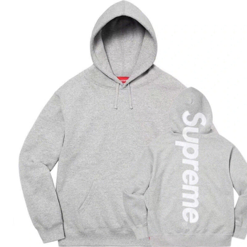 Supreme Vertical Box Logo Hooded Sweatshirt - Heather Grey