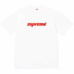 Supreme Italic Red Logo T-Shirt – White
