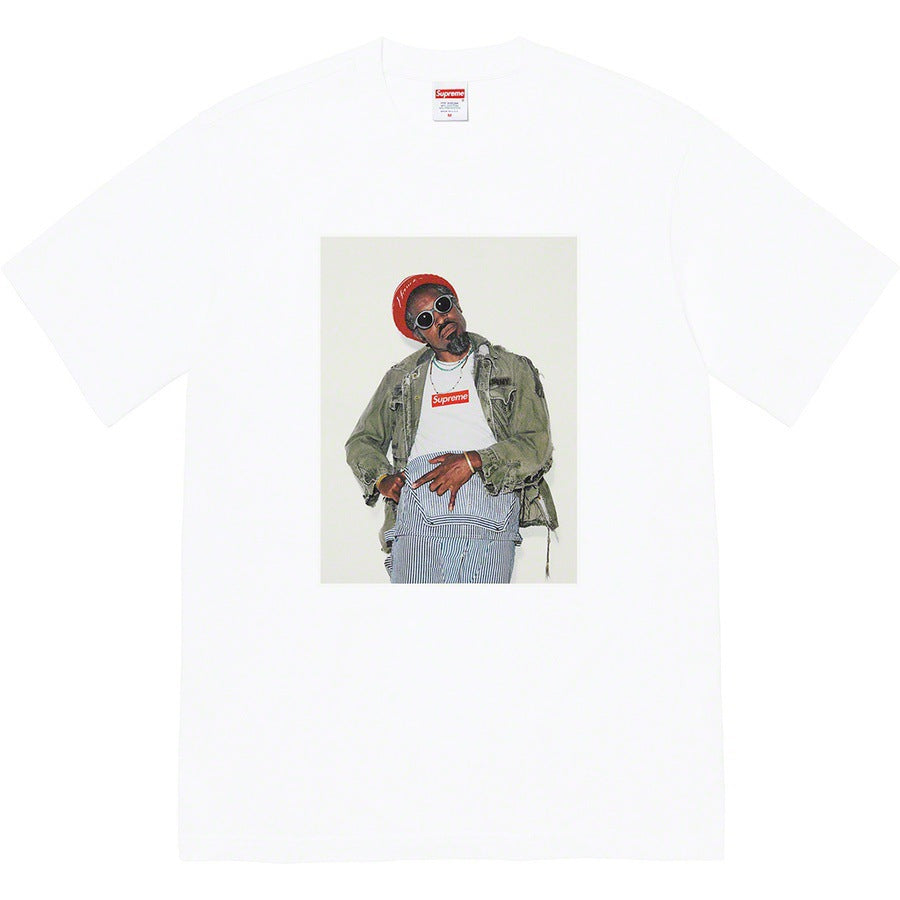 Supreme André 3000 White Photo Tee