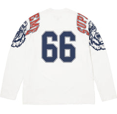 Supreme Tiger L/S Football Top – White