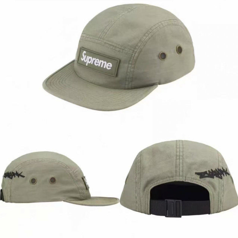 Supreme Sage Green Graffiti Box Logo 5-Panel Camp Cap