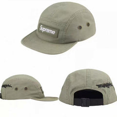 Supreme Sage Green Graffiti Box Logo 5-Panel Camp Cap