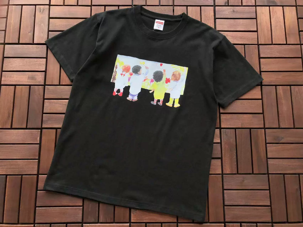 Supreme Kids Graphic T-Shirt Black