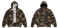 Supreme Camo Logo Hooded Sweatshirt - Woodland Camo