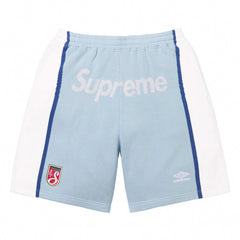 Supreme x Umbro Track Shorts - Light Blue / White