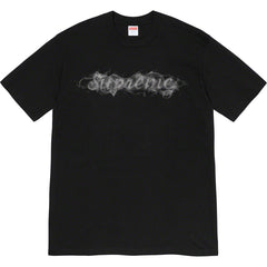 Supreme Smoke Logo T-Shirt – Black / Silver