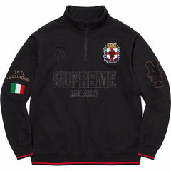 Supreme Milano Half-Zip Pullover Sweatshirt - Black