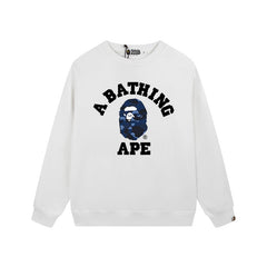 BAPE Blue Ape Head Graphic Crewneck Sweatshirt