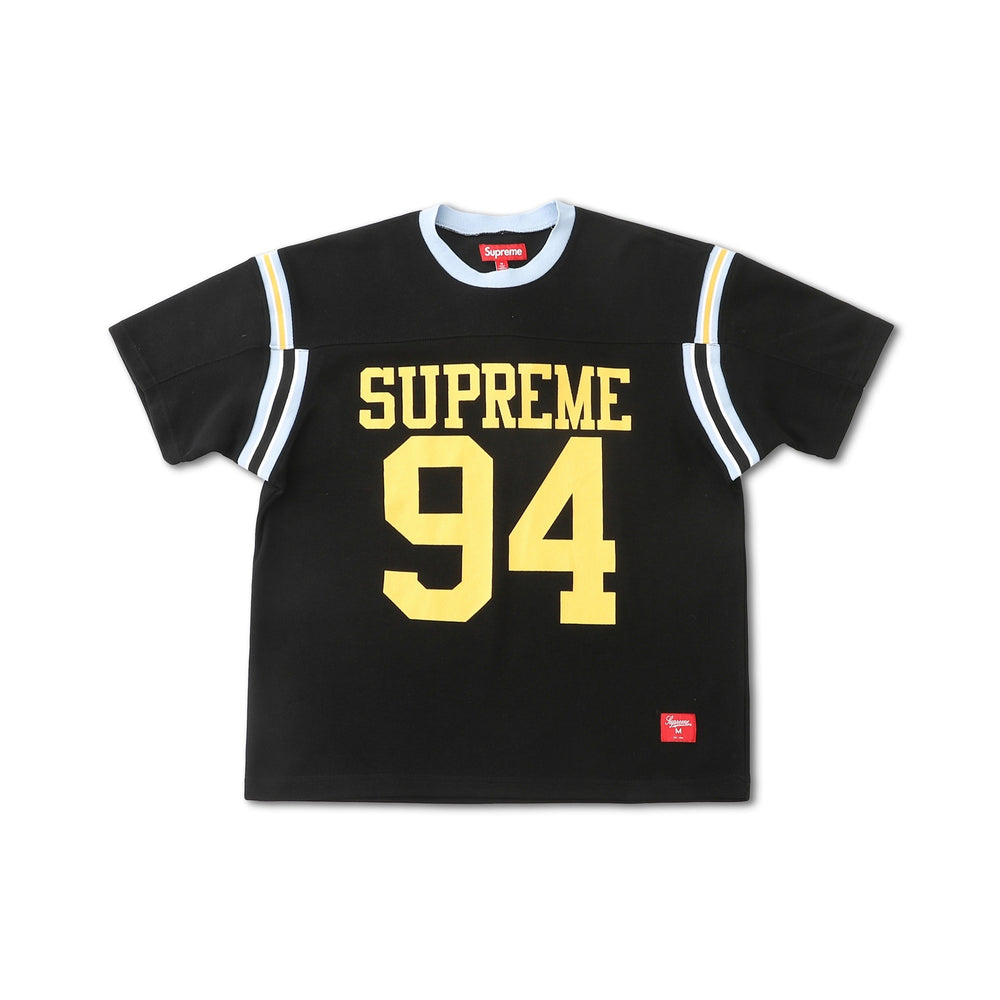 Supreme Color Blocked Football Top – Black/Yellow
