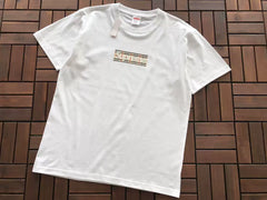 Supreme Plaid Box Logo T-Shirt White