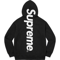 Supreme Vertical Logo Hooded Sweatshirt - Black