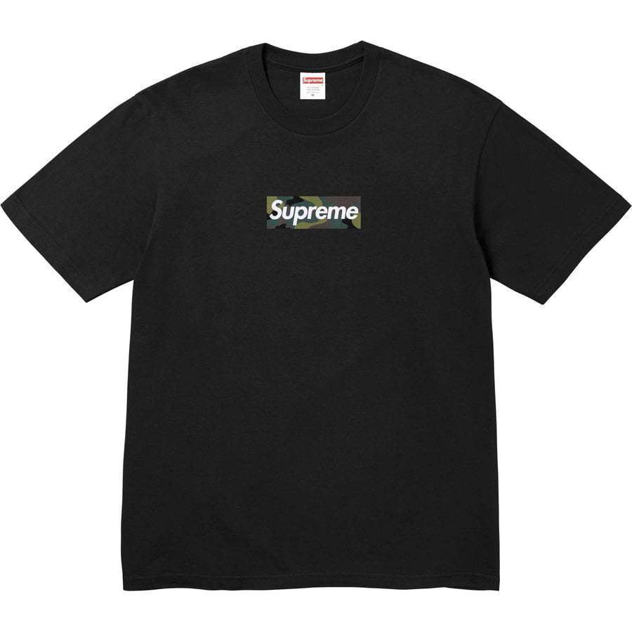 Supreme Camo Box Logo Short Sleeve Tee – Black
