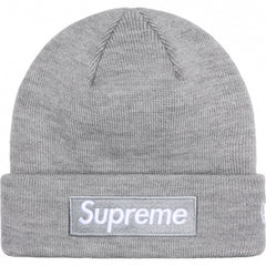 Supreme Grey Box Logo Beanie