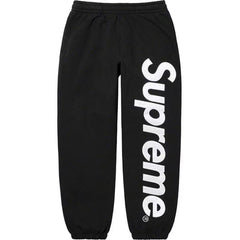Supreme Vertical Logo Sweatpant - Black / White