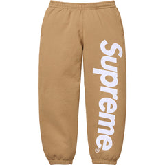 Supreme Vertical Logo Sweatpants – Khaki / White