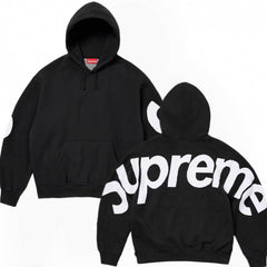 Supreme Big Logo Hooded Sweatshirt - Black