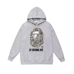 BAPE Black Camo APE Head Pullover Hoodie