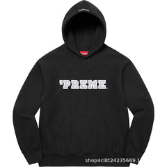 Supreme Cutout Logo Hooded Sweatshirt - Black