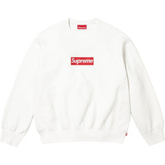 Supreme Box Logo Crewneck – Off-White/Red