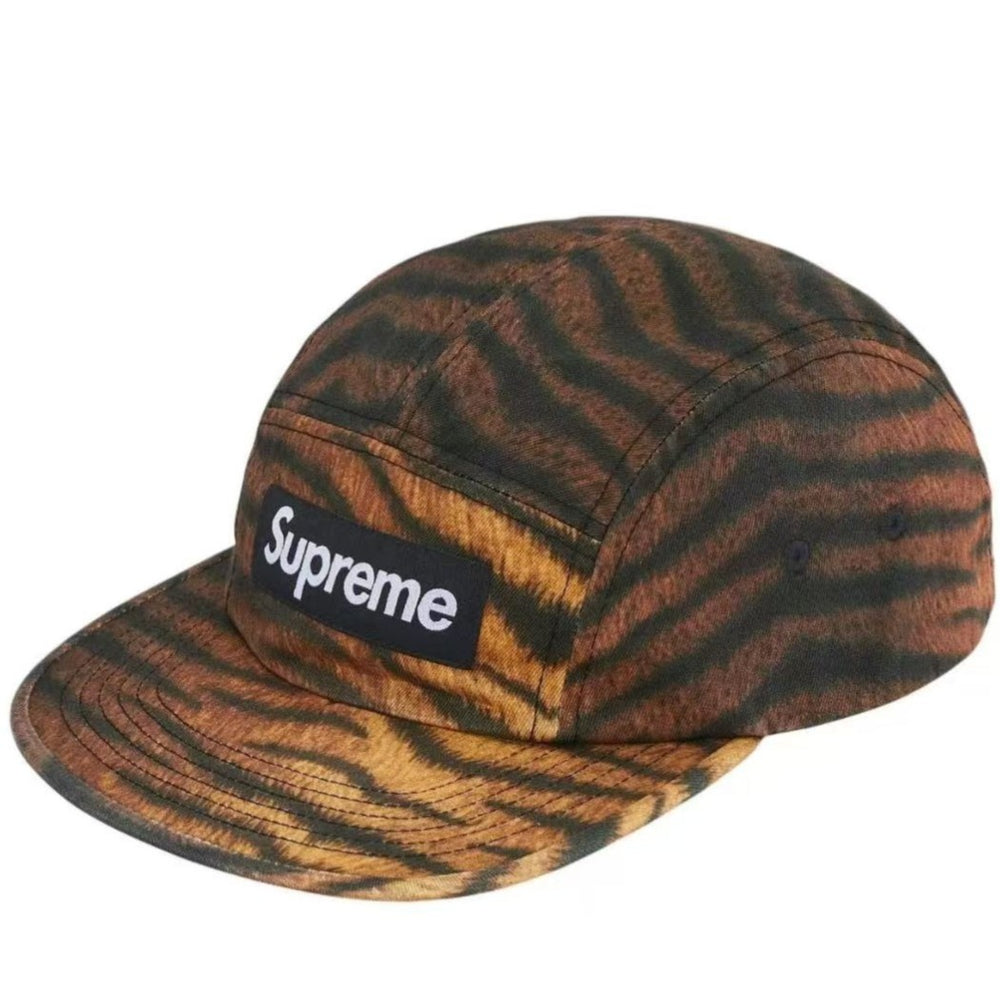 Supreme Tiger Stripe Camo 5-Panel Box Logo Camp Cap
