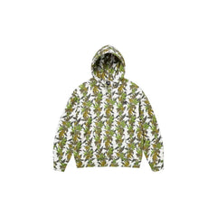 Supreme All-Over Plant Print Hooded Sweatshirt - White/Multi
