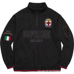 Supreme Milano Half Zip Pullover - Black