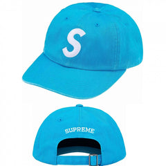 Supreme Bright Blue S Logo 6-Panel Dad Hat