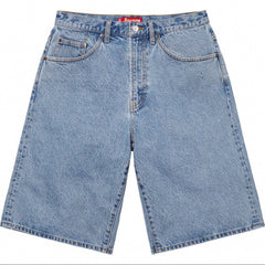 Supreme Denim Work Shorts - Light Blue Wash