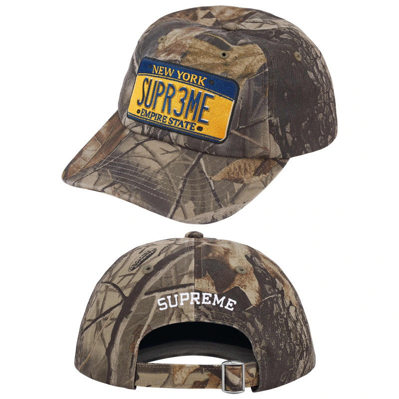 Supreme Realtree Camo License Plate 6-Panel Dad Hat