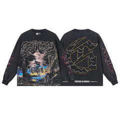 Godspeed BMX Rider Graphic Black Long Sleeve Tee