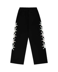 Sp5der Stone Sweatpants Black