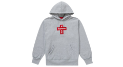 Supreme Cross Box Logo Hoodie Heather Grey (FW20)