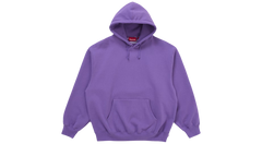 Supreme Satin Applique Hoodie Violet (FW25)