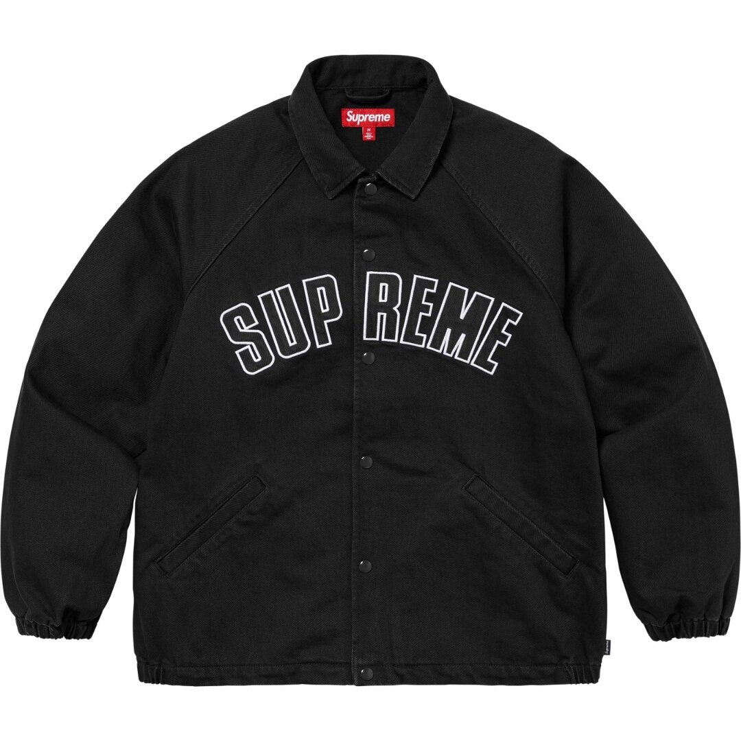 Supreme Arc Logo Black Coaches Jacket