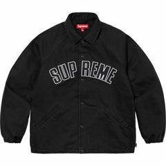 Supreme Arc Logo Black Coaches Jacket