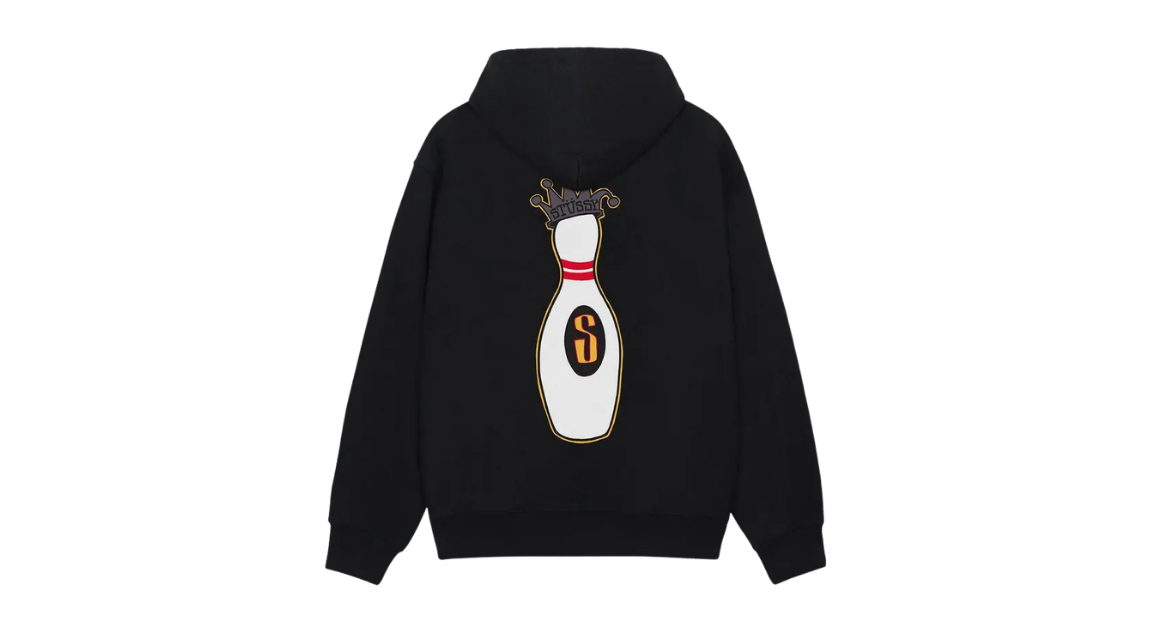 Stussy Kingpin Zip Hoodie Black