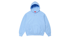 Supreme Satin Applique Hooded Sweatshirt (FW24) Light Blue