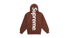 Supreme Satin Applique Hooded Sweatshirt Brown (FW24)
