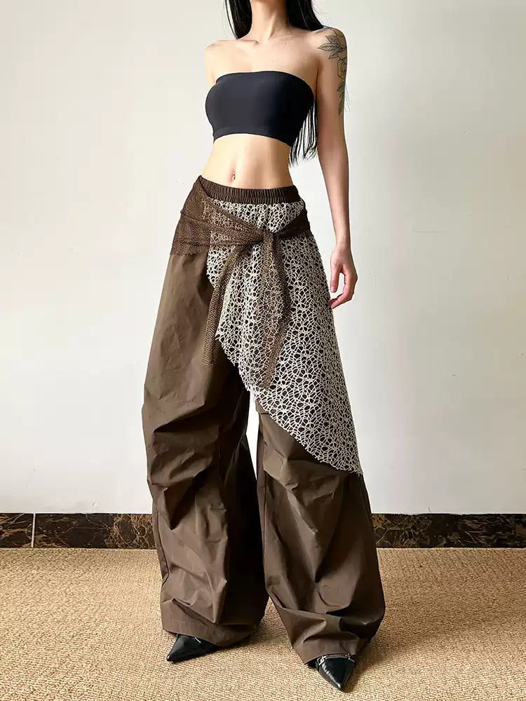 Sisjuly Retro Layered "Homeless-Chic" Slouchy Pants