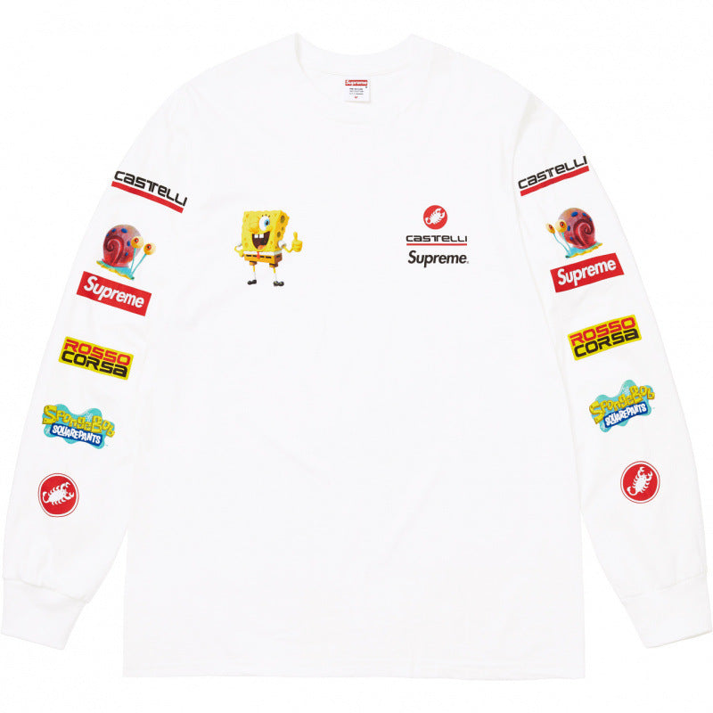 Supreme x SpongeBob SquarePants Castelli Long Sleeve Top - White