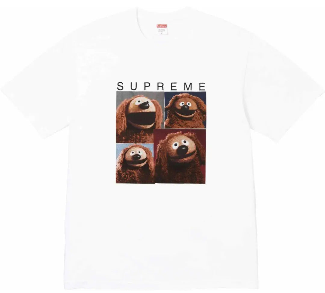 Supreme Rowlf The Dog Printed Cotton Tee – White
