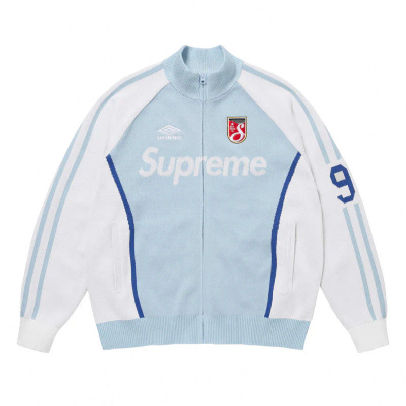 Supreme x Umbro Track Jacket - Light Blue / White