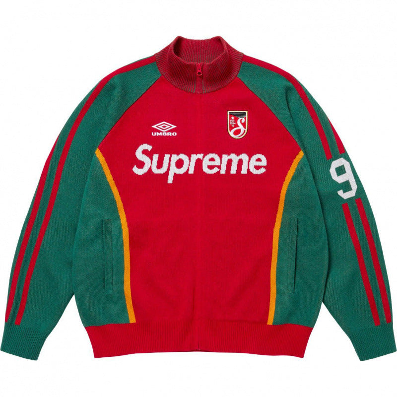 Supreme x Umbro Track Jacket - Red / Green