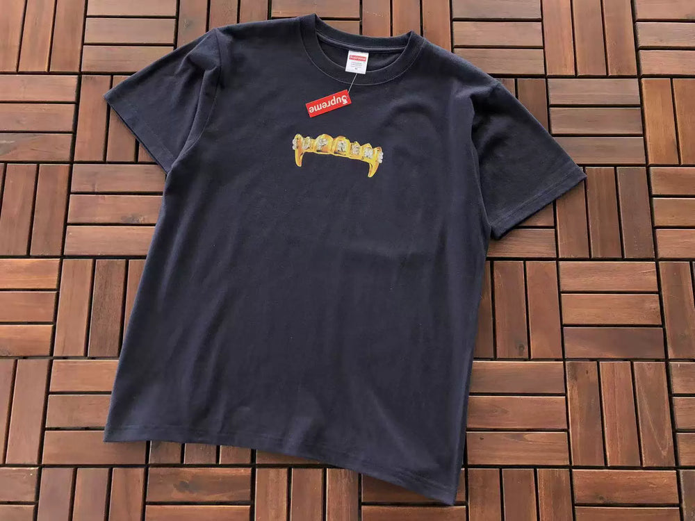 Supreme Gold Grills T-Shirt Navy