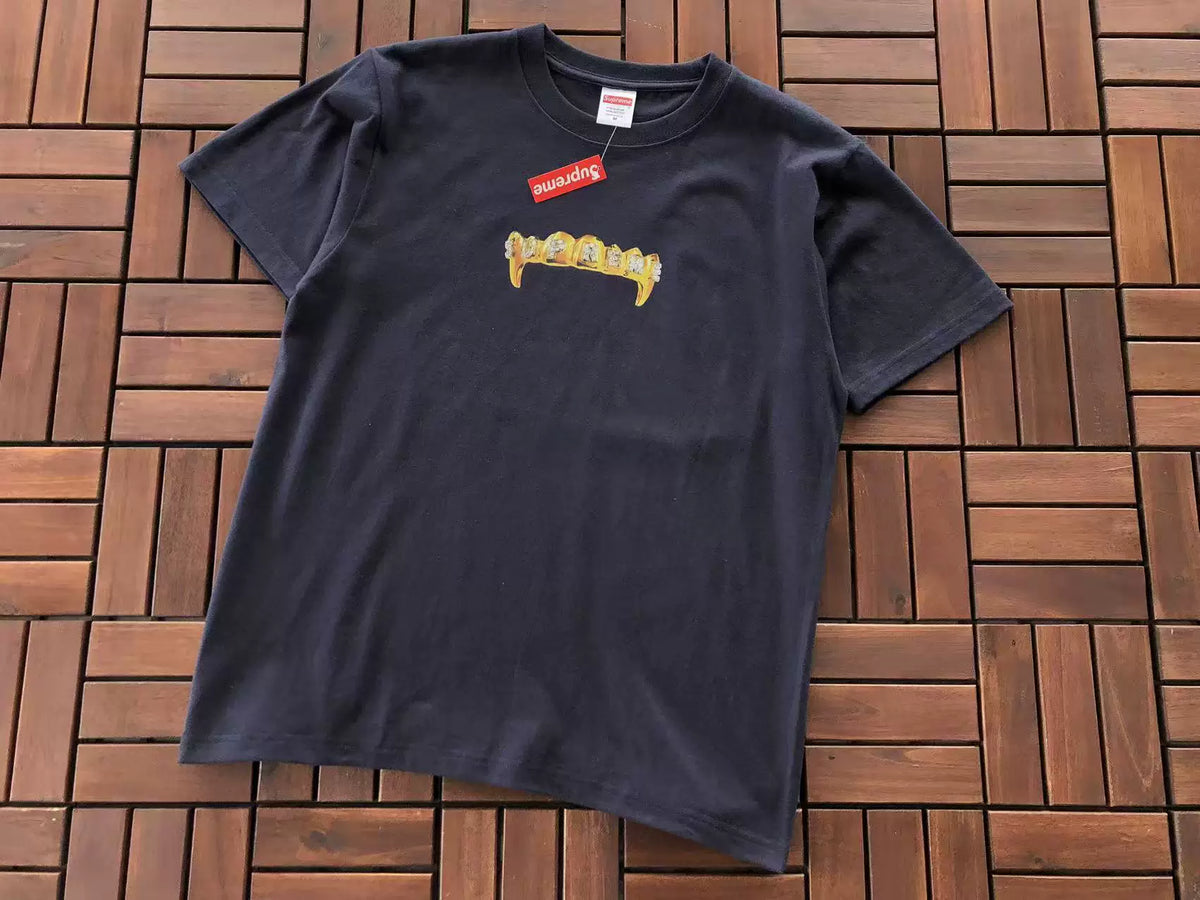Supreme Gold Grills T-Shirt Navy