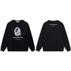 BAPE Colorful Ape Graphic Crewneck Sweatshirt