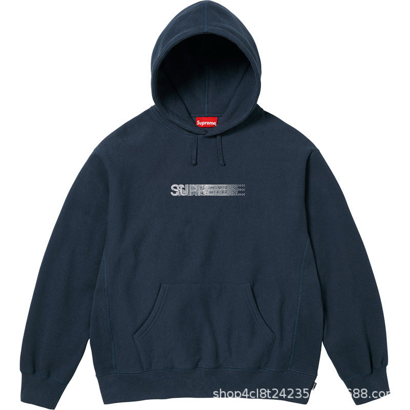 Supreme Motion Logo Hooded Sweatshirt - Navy