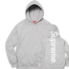 Supreme Vertical Box Logo Hooded Sweatshirt - Heather Grey