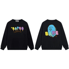 BAPE Colorful Ape Head Graphic Crewneck Sweatshirt